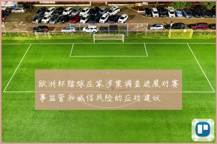 欧洲杯赌球庄家涉案调查进展对赛事监管和诚信风险的应对建议